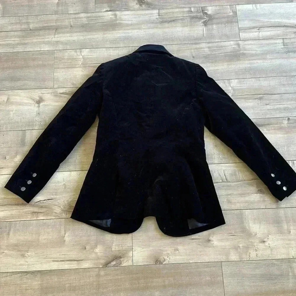 DG2 Diane Gilman Black Velvet Jacket Sz XS EA076 - Picture 5 of 12